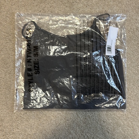 Zenana ash grey ribbed bralette S/M - Picture 3 of 11